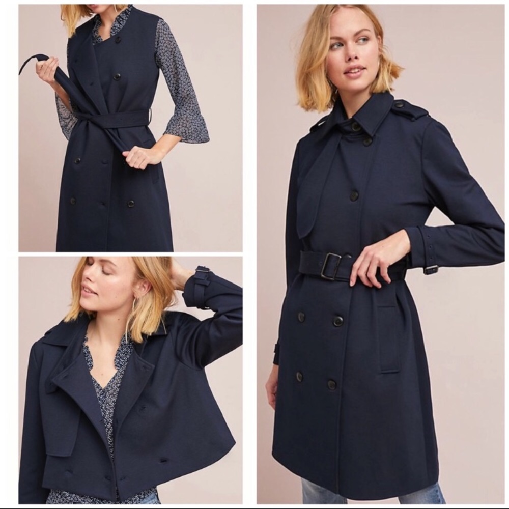 Anthropologie Marlo Trench Coat NWT